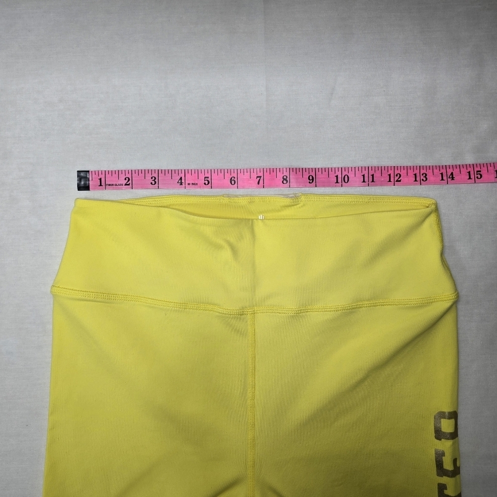Spiritual Gangster Neon Yellow High-rise Full Length Leggings Women's Size Large - Picture 10 of 12